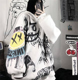 Gothic Cartoon Hip Hop Hoodie