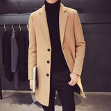 Punk Style Blends Trench Coat