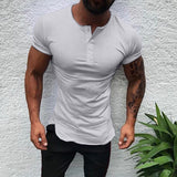 Buttons Slim Fit T Shirt