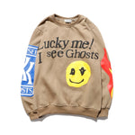 Graffiti Letter Print Fleece Hoodie