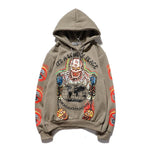 Graffiti Letter Print Fleece Hoodie