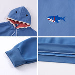 Funny Shark Patchwork Hoodie