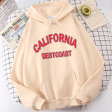 Los Angeles Letter Print Hoodie