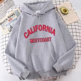 Los Angeles Letter Print Hoodie