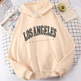 Los Angeles Letter Print Hoodie