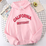 Los Angeles Letter Print Hoodie