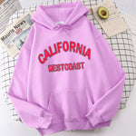 Los Angeles Letter Print Hoodie