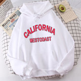 Los Angeles Letter Print Hoodie