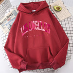 Los Angeles Letter Print Hoodie