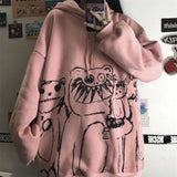 Gothic Cartoon Hip Hop Hoodie