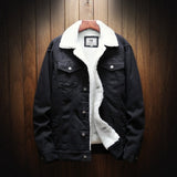 Slim Fit Denim Fleece Jacket