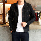 Slim Fit Denim Fleece Jacket