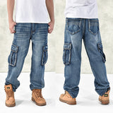 Loose Big Pockets Denim Jean