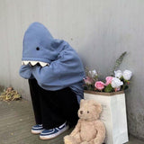 Funny Shark Patchwork Hoodie