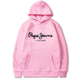 Casual Printed Fleece Hoodie