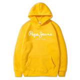 Casual Printed Fleece Hoodie