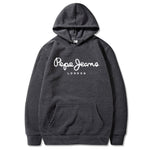 Casual Printed Fleece Hoodie