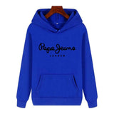 Casual Printed Fleece Hoodie