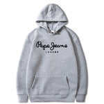 Casual Printed Fleece Hoodie